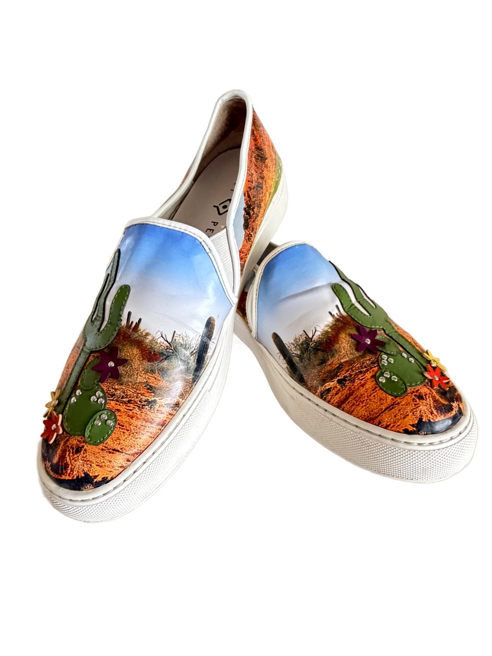 Katy Perry Collections The Beverly Cactus Desert Slip On Sneaker 9.5 Rare
